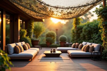 Sélectionner le filet de camouflage idéal pour une terrasse ombragée et élégante